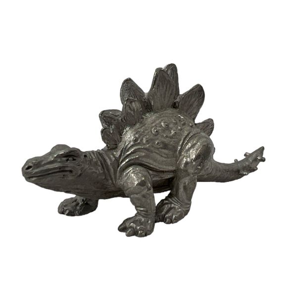 1987 Stegosaurus Dinosaur Pewter Figurine Vintage Spoon PP796 collectable toy - Picture 3 of 8